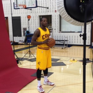 Dion Waiters Photo Op - Cavs Media Day - 9-26-14