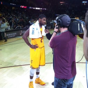 Kyrie Irving Post Game Photo